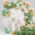 137pcs ballons arc kit latex combinaison métallique combinaison de mariage décoration ballons